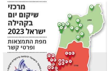 מרכזי שיקום יום בקהילה – ישראל 2023 | מפת התמצאות ופרטי קשר